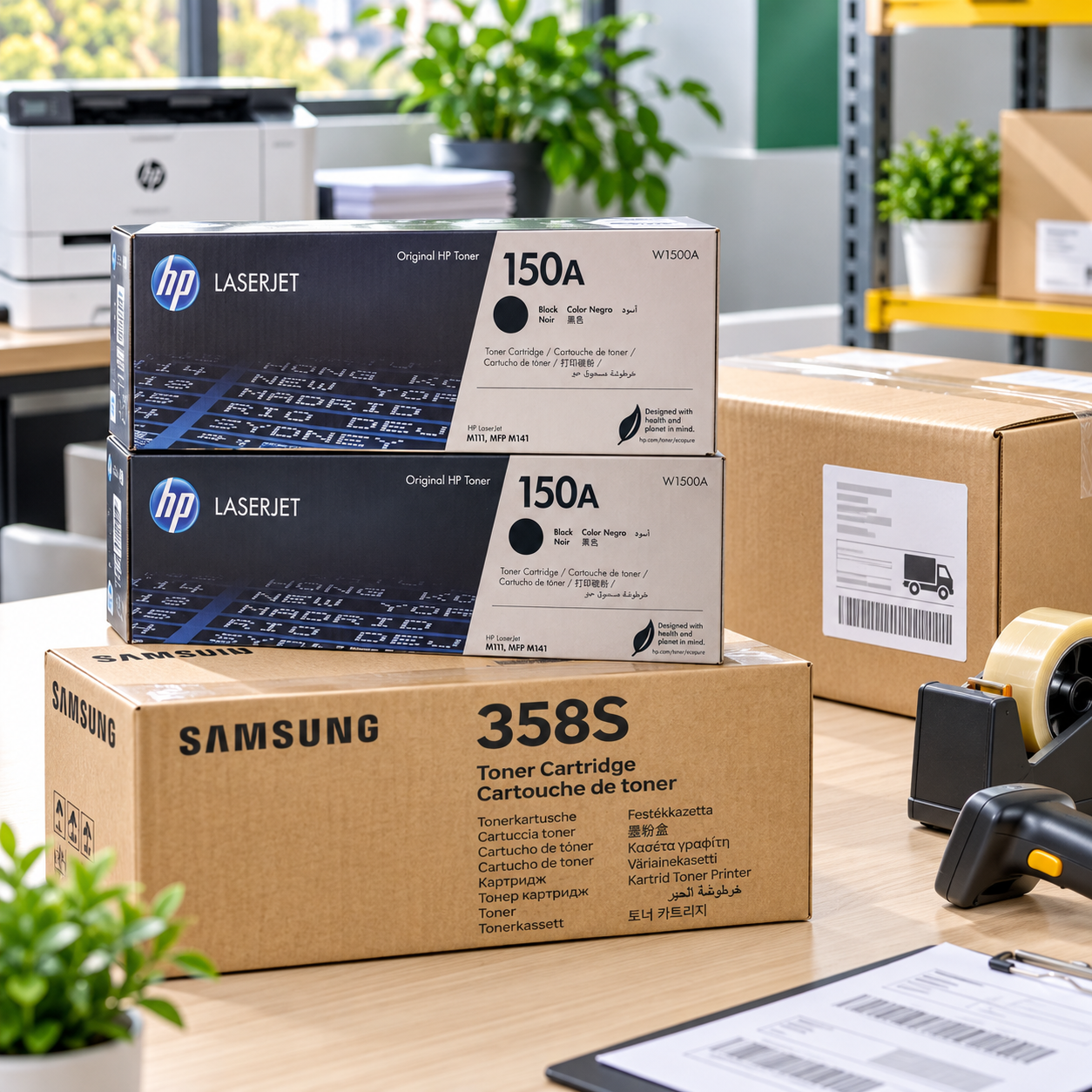 Despacho de tóners originales HP y Samsung para impresoras láser