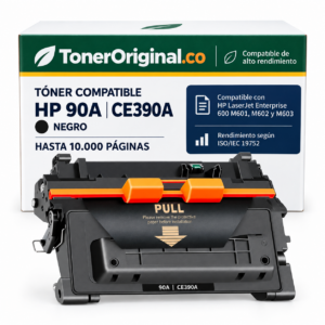 Tóner genérico HP 90A CE390A negro compatible para impresoras HP LaserJet Enterprise 600 M601 M602 y M603