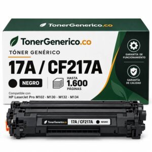 Tóner genérico HP 17A CF217A negro compatible con impresoras LaserJet Pro M102 M130 M132 y M134