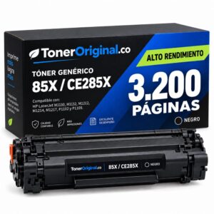 Tóner genérico HP 85X CE285X negro de alto rendimiento para impresoras HP LaserJet compatibles